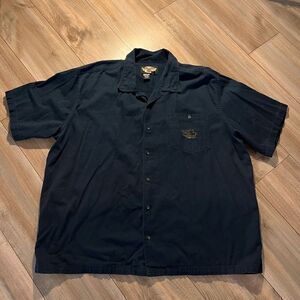 ‎Harley Davidson Navy Casual Buttonup Men 3XL